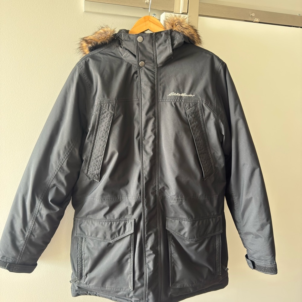Eddie Bauer Men's Black Parka